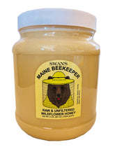 Load image into Gallery viewer, swan's maine beekeeper raw & unfiltered wildflower honey
