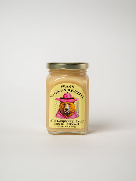 Wild Raspberry Raw & Unfiltered Creamed Honey